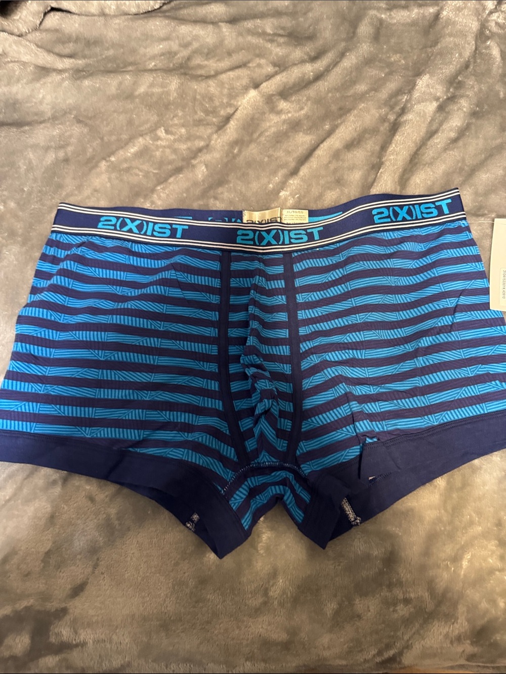 2xist Navy and Bright Blue Striped Briefs - never worn new with tag